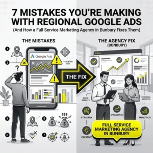 7 Mistakes You’re Making with Regional Google Ads (And How a Full Service Marketing Agency in Bunbury Fixes Them)